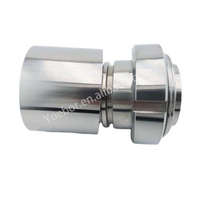 China High Stable DIN SMS Pipe Fitting Nut Stainless Steel Tri Flange Connector 001 for sale