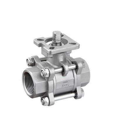 China General Factory Direct Threaded Stainless Steel 304 316 High Deck Ball Valve for sale