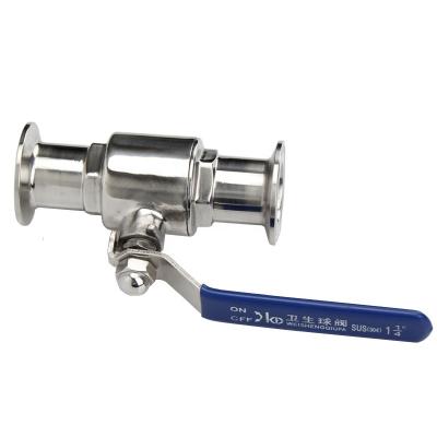 China General High Quality Tri Flange 2 Way Electric Ferrule Sanitary Stainless Steel Ball Valve for sale