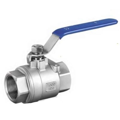 China General New Design Female Two Part Thread Casting Stainless Steel Press Ball Valve for sale