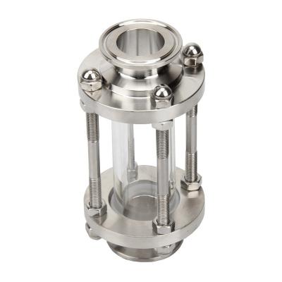 China Cheap Dairy Factory Price Stainless Steel Pipe Fitting Ferrule Polishing Sanitary Sight Glass for sale