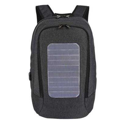 China Wholesale Waterproof Power Bank Solar Backpack with USB, OEM Business Backpack USB Charging for sale