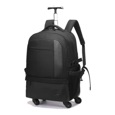 China Multifunctional Wheeled Trolley Bag Backpack Trolley Waterproof Bag Rolled Laptop Trolley Bag for sale