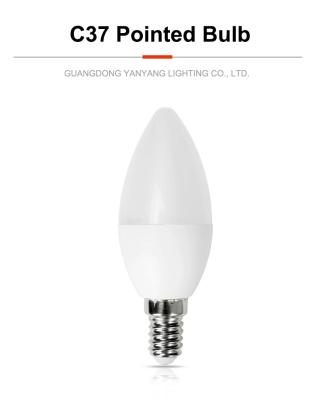 China High Quality DOB LED 220Vac Bulb Light Residential LED Candle Light Bulb C37 4W E14 100lm/w for sale