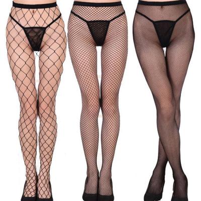 China Hot Sale Breathable Mesh Perspective Mesh Panties Stockings Women's Sexy Seamless Tights for sale