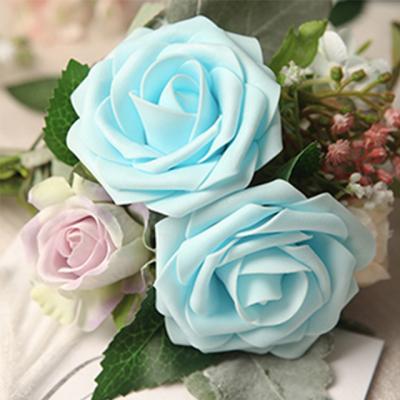 China Immortal and Eco-friendly Fast Delivery Foam Flowers Realistic For Wedding Bouquets, Bridal Shower, DIY Opens Multicolor Artificial Rose Flower for sale