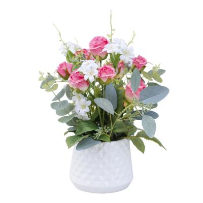 China Factory Price Artificial Flowers Toronto Interior Ministry Decor Immortal Custom Mini Fake Flower Roses Christmas Thanksgiving for sale