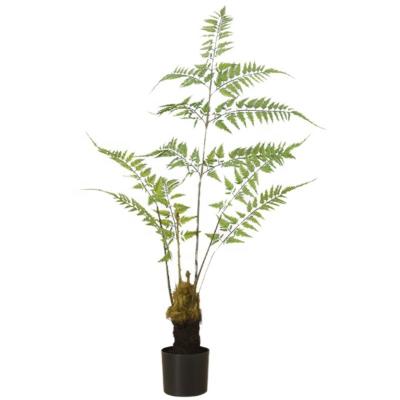 China Wholesale Immortal Artificial Home Decor Tree Fern Palm Tree Plants Plants Tropical Indoor Bonsai Immortal Faux Plant 90/120/160/180/210cm for sale