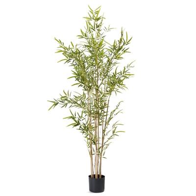 China High Quality Minimalist Bamboo Artificial Plants Home Hall Tree Hotel Decoration 0.9M 1.5M 1.8M 2.1M 2.4M Height Faux Bamboo For Sale for sale