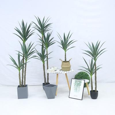 China High Quality Custom Made Minimalist Artificial Hemp Sisal Trees Home Meeting Place Hall Decor Fake Plastic Trees 90/120/160/180cm Indoor for sale