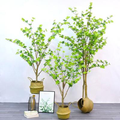 China Minimalist Modern Artificial Simulation Clock Hanging Green Plant 150/180/210/240cm Home Decor Hall Indoor Use Handmade Plastic Trees for sale