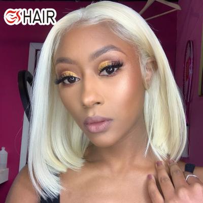 China GS Bob Remy Wig Straight Lace Front Human Hair Wigs 613 Brazilian Short Straight Lace Front Wig For Black Women for sale