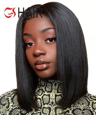 China Cheap Straight Short Dreadlock Wig, Dreadlocks Wig 180% Density Yaki Lace Front Wig, Straight 100% Brazilian Virgin Hair Wig for sale