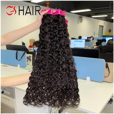 China Double Water Wave Wholesale Machine Hair Weft Extension, Remy Vietnamese Raw Hair, 40 Inches 180 Destiny Water Wave for sale