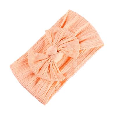 China 2021 New Design Fashionable Stretch Nylon Hair Band Bows Hair Accessories Elastic Headband for sale