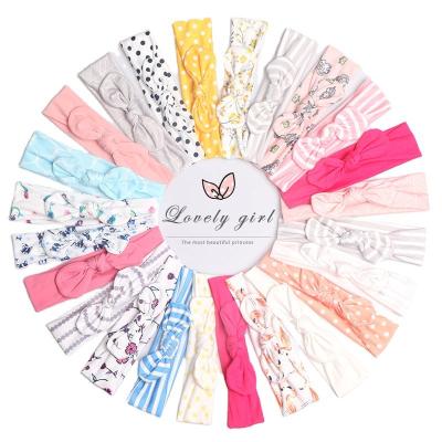 China Fashionable Baby Hairbands Headbands Nylon Hair Bow Elastics For Newborn Infant Kids Babies Toddlers for sale