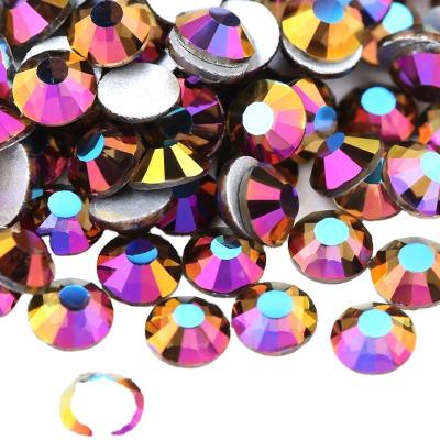 China Flatback Crystal Flat Brilliant Round Rhinestones Resin Stones Sparkle Transparent Gems Faux Diamond for sale