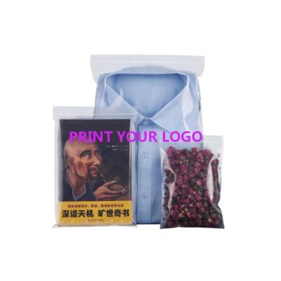 China China Manufacturer Recyclable Pe Zipper Style Plastic Garment Package Custom Printing Zipper Bag For Clothes Garment for sale