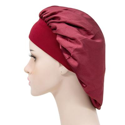 China Widely Used Quick Dry Sleep Cap Women Satin Hair Hoods Quick-Dry/Soft /skin-friendly/Breathable/Enjoyable Special Design Plain Dyed 31cm, 31cm Four Seasons Adults NC; JIA A9006 for sale