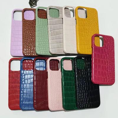 China Custom High Quality Luxury PC Leather Cell Phone Case Shockproof For Apple Iphone 14 13 12 11 pro max for sale