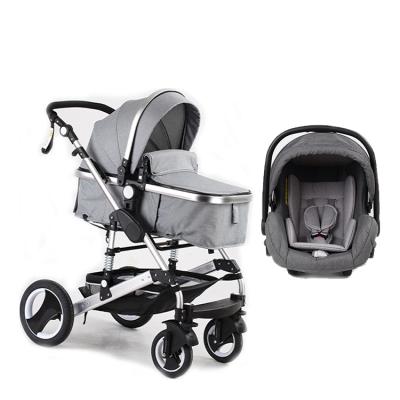 China 3 in 1 kinderwagen Babilous en1888 high landscape travel system luxury stroller 3 in 1 with safety basket for sale