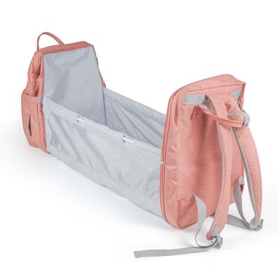 China Environmentally Friendly Materials Travel Portable Hutch Backpack Diaper Bag Multifunctional Waterproof Baby Crib for sale