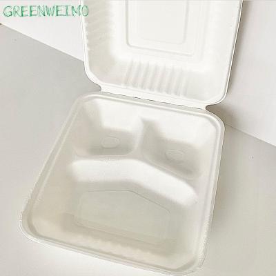 China Disposable Eco Friendly Packaging Bagasse Box Compostable Tableware Take Out Fast Food Disposable Biodegradable Dishes And Cutlery for sale