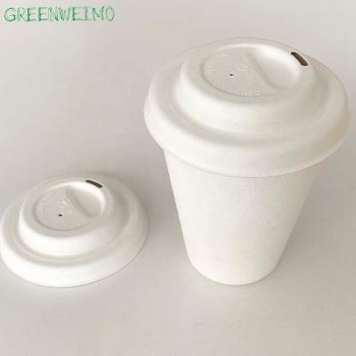 China Biodegradable Sugar Cane Bagasse Eco - Friendly Packaging Disposable Paper Coffee Cups for sale