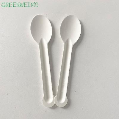 China Disposable Biodegradable Eco-Friendly Cutlery Fork and Knife Bagasse Paper Disposable Spoon for sale