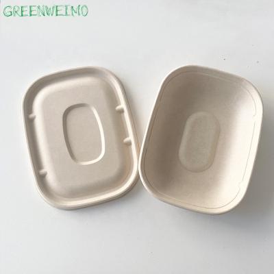 China Disposable Biodegradable Bagasse Pulp Lunch Dinner Take Out Container Take Out Fast Food Packaging Paper Boxes for sale