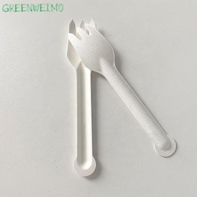 China Disposable Biodegradable Knife Fork Bagasse Sugar Cane Wooden Cutlery Set Eco-Friendly Disposable Eco-Friendly Spoon for sale