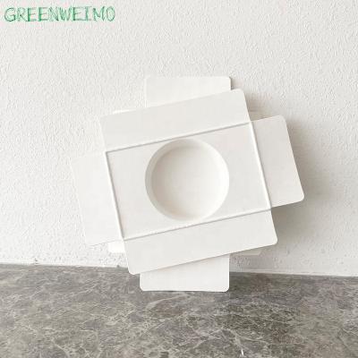 China Custom Eco-Friendly Materials Sugar Cane Recycled Bagasse Cosmetic Packaging Molded Paper Pulp Tray Package for sale