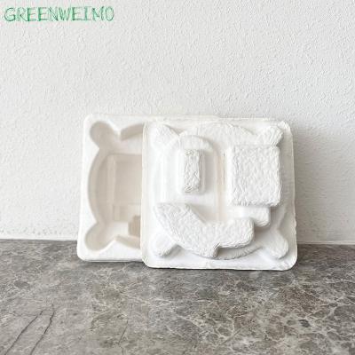 China Customized High Quality Compostable Biodegradable Protective Molded Packaging Eco Friendly Disposable Bagasse Pulp Stored Biodegradable For Electronics for sale