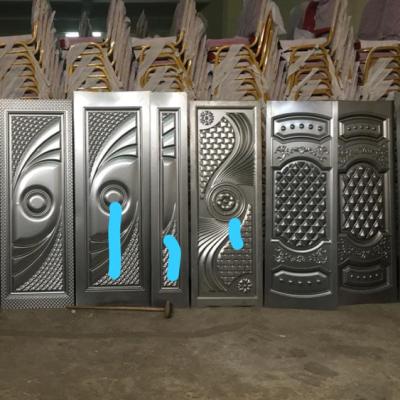 China ABYAT Embossed Metal Door Sheet Galvanized Steel Door Plates Panel Moulded Stamped Steel Door Skin zu verkaufen