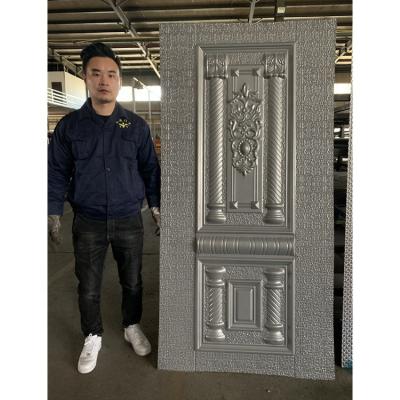 China Xiamen Steel wall Metal Decor steel Form work door Skin Mold en venta