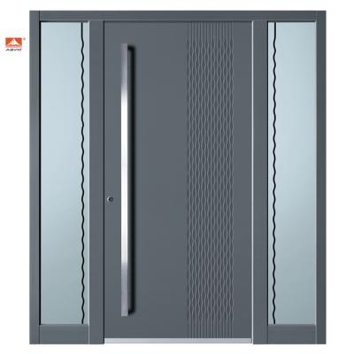 China ABYAT Pivot Front Door Metal Front Door Aluminium Security Pivot Door en venta