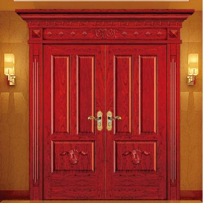 China ABYAT Double Wooden Doors Front Doors For Houses Designs en venta