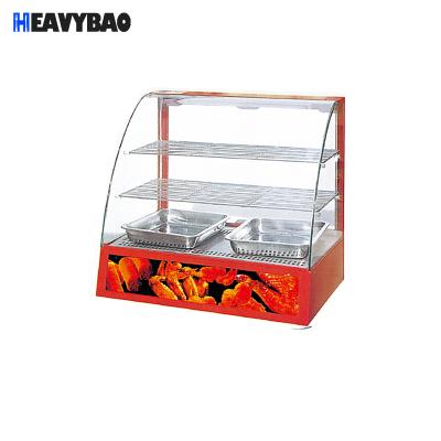 China Keep Hot Stainless Steel Commercial Food Equipment Restaurant Heavybao Cabinet Machine Display Case Food Warmer Heating Display for sale