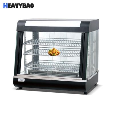 China Keep Heavybao Fast Food Snacks Cabinet Snake Wwarmer Display Countertop Curved Food Machine Curved Hot Showcase for sale