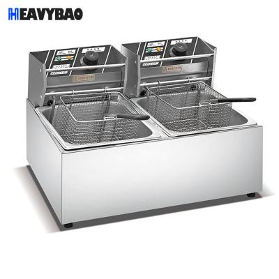 China Industrial Single or Two Tanks Restaurant Table Deep Fryer Machine Other Top Electric Chicken Heavybao for sale