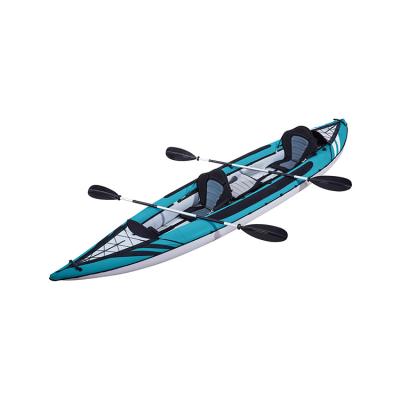 China Watersports watersprts 2 Person Kayak, Inflatable Kayak Set With Aluminum Oars And High Output Air-pump for sale