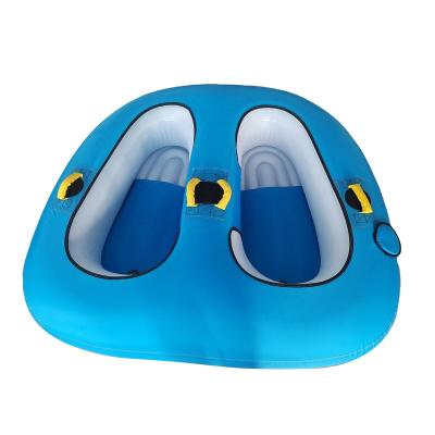 China Water Sports Tow Tube Customized Inflatable Water Sports 2 Person Towable Tube Boat For Water Sport for sale