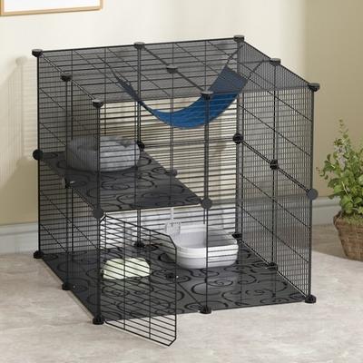 China Diy Design Animal Stored Cages With Door Wholesale Collapsible DIY Pet Cages for sale