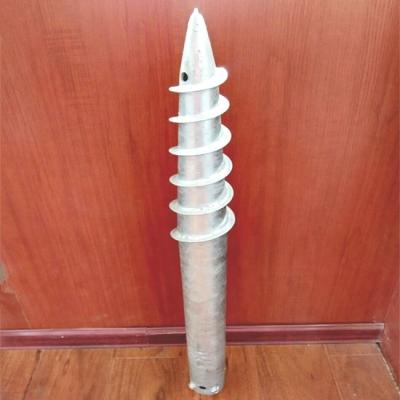 China Solar System Ground Screw Ground Pile Ground Screw Anchor For Fence for sale