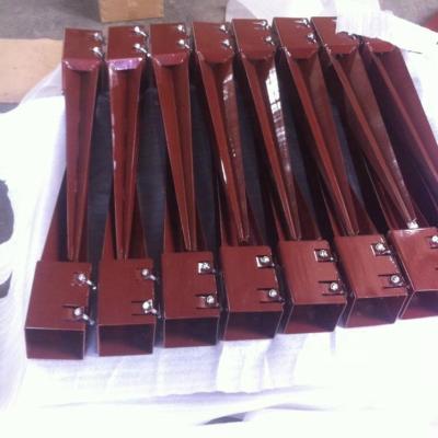 China Fix Post Factory Wooden Powder Coated Steel Spike Support For Wooden Fence Post for sale