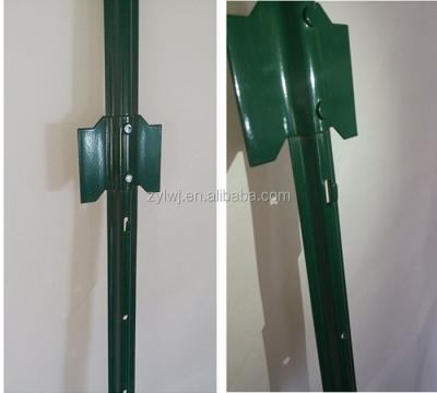 China Easily assembled U-shaped fence post in green color for sale