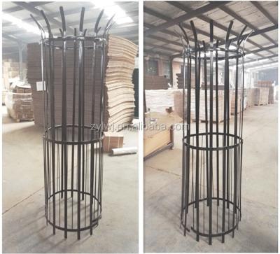 China Easily Assembled Powder Coated Metal Tree Protector / Metal Fence For Tree for sale