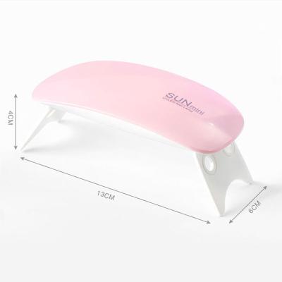 China Portable Nail Lamp 6W USB Cable Nail Dryer Stylish Professional Mini LED Machine UV Lamp For Drying Polish Gel Polish Manicure Art Tool for sale