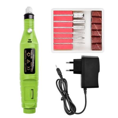 China Fashion Luxury Electric Nail Drill Set 20000RPM Professional Portable Nail Drill for sale