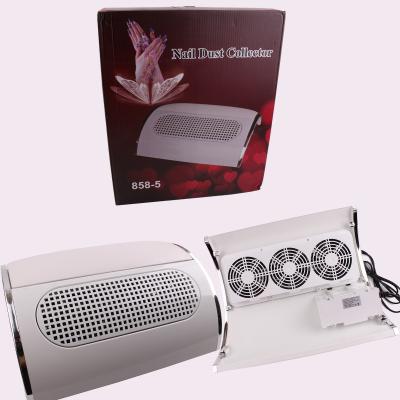 China Newest 60W Nail Dust Collector Fan Vacuum Cleaner Powerful Nail Art Tool 3Fans Nail Vacuum Cleaner Popular Machine Strong Suction for sale